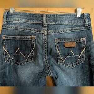 Wrangler Classic Blue Jeans with Stitch Detail